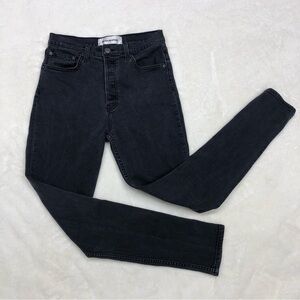 Reformation Serena high rise skinny jean Women's washed Black gray 27 denim